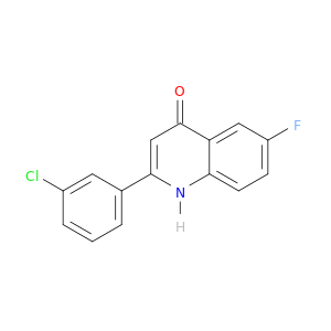4(1H)-Quinolinone, 2-(3-chlorophenyl)-6-fluoro-