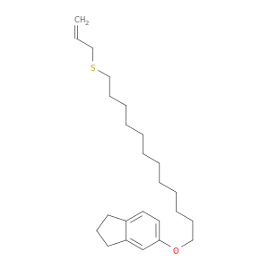 1H-Indene, 2,3-dihydro-5-[[12-(2-propenylthio)dodecyl]oxy]-