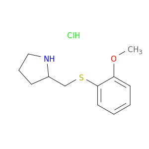 2-(2-甲氧基-苯基硫基甲基)-吡咯烷盐酸盐