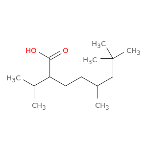 Octanoic acid, 5,7,7-trimethyl-2-(1-methylethyl)-