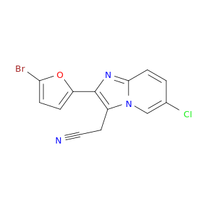 Imidazo[1,2-a]pyridine-3-acetonitrile, 2-(5-bromo-2-furanyl)-6-chloro-