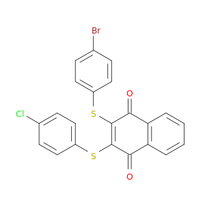 1,4-Naphthalenedione, 2-[(4-bromophenyl)thio]-3-[(4-chlorophenyl)thio]-