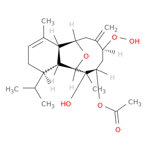 5,12-Epoxybenzocyclodecene-6,7-diol,3,4,4a,5,6,7,8,9,10,11,12,12a-dodecahydro-9-hydroperoxy-1,6-dimethyl-10-methylene-4-(1-methylethyl)-,7-acetate, (4R,4aR,5R,6R,7S,9S,12R,12aR)-