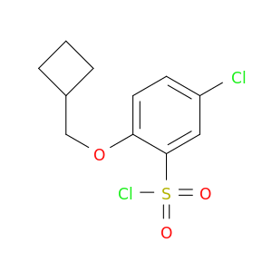 5-chloro-2-(cyclobutylmethoxy)benzene-1-sulfonyl chloride