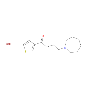 1-Butanone,4-(hexahydro-1H-azepin-1-yl)-1-(3-thienyl)-, hydrobromide (1:1)