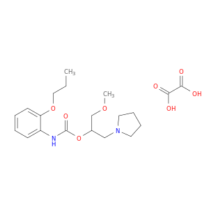 (1-methoxy-3-pyrrolidin-1-yl-propan-2-yl) N-(2-propoxyphenyl)carbamate; oxalic acid