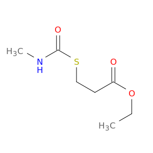 Propanoic acid, 3-[[(methylamino)carbonyl]thio]-, ethyl ester