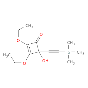 2-Cyclobuten-1-one, 2,3-diethoxy-4-hydroxy-4-[(trimethylsilyl)ethynyl]-