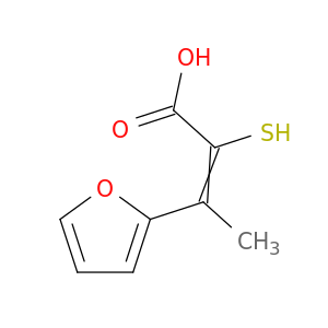 2-Butenoic acid, 3-(2-furanyl)-2-mercapto-