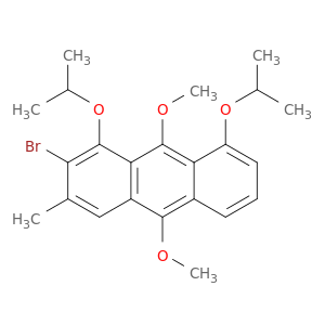 Anthracene, 2-bromo-9,10-dimethoxy-3-methyl-1,8-bis(1-methylethoxy)-
