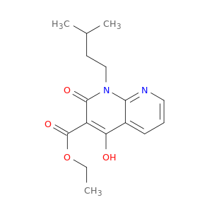 Ethyl 4-hydroxy-1-isopentyl-2-oxo-1,2-dihydro-1,8-naphthyridine-3-carboxylate