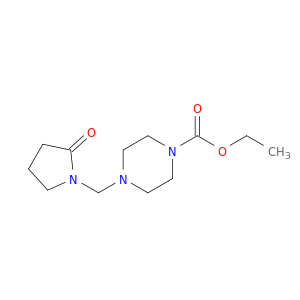 1-Piperazinecarboxylic acid, 4-[(2-oxo-1-pyrrolidinyl)methyl]-, ethyl ester