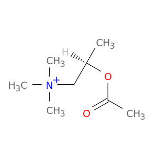 1-Propanaminium, 2-(acetyloxy)-N,N,N-trimethyl-, (2R)-