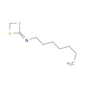 1-Heptanamine, N-1,3-dithietan-2-ylidene-