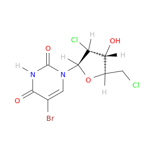 Uridine, 5-bromo-2',5'-dichloro-2',5'-dideoxy-