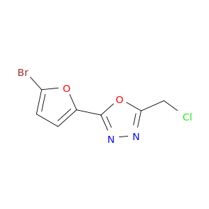2-(5-Bromofuran-2-yl)-5-(chloromethyl)-1,3,4-oxadiazole