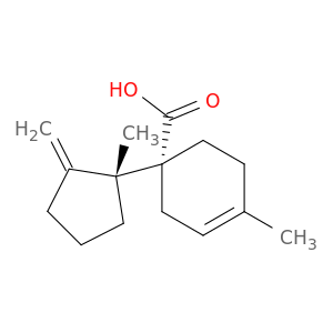 3-Cyclohexene-1-carboxylicacid, 4-methyl-1-[(1R)-1-methyl-2-methylenecyclopentyl]-, (1R)-rel-