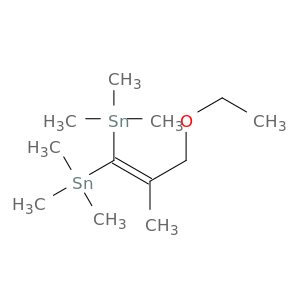 Stannane, (3-ethoxy-2-methyl-1-propenylidene)bis[trimethyl-