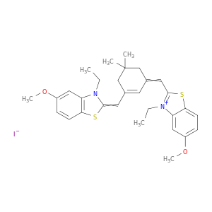 Benzothiazolium,3-ethyl-2-[[3-[(3-ethyl-5-methoxy-2(3H)-benzothiazolylidene)methyl]-5,5-dimethyl-2-cyclohexen-1-ylidene]methyl]-5-methoxy-,iodide (1:1)