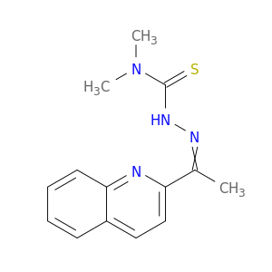 Hydrazinecarbothioamide, N,N-dimethyl-2-[1-(2-quinolinyl)ethylidene]-