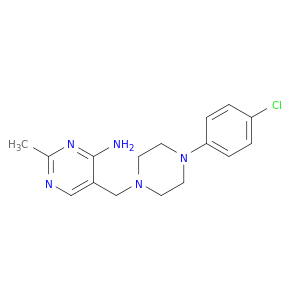 4-Pyrimidinamine, 5-[[4-(4-chlorophenyl)-1-piperazinyl]methyl]-2-methyl-