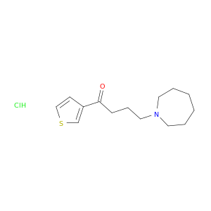 1-Butanone,4-(hexahydro-1H-azepin-1-yl)-1-(3-thienyl)-, hydrochloride (1:1)