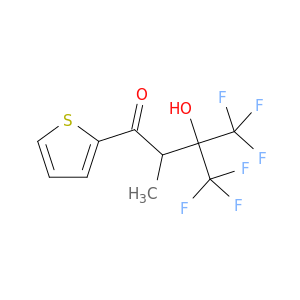 4,4,4-trifluoro-3-hydroxy-2-methyl-1-(thiophen-2-yl)-3-(trifluoromethyl)butan-1-one
