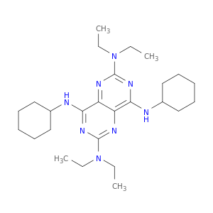 Pyrimido[5,4-d]pyrimidine-2,4,6,8-tetramine, N4,N8-dicyclohexyl-N2,N2,N6,N6-tetraethyl-
