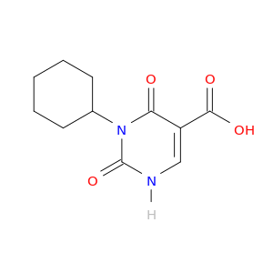 5-Pyrimidinecarboxylic acid, 1-cyclohexyl-1,2,3,6-tetrahydro-2,6-dioxo-