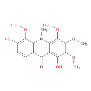 9(10H)-Acridinone, 1,6-dihydroxy-2,3,4,5-tetramethoxy-10-methyl-