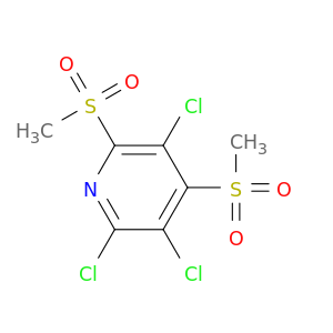 Pyridine,2,3,5-trichloro-4,6-bis(methylsulfonyl)-