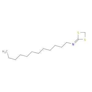 1-Dodecanamine, N-1,3-dithietan-2-ylidene-