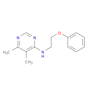 4-Pyrimidinamine, 5,6-dimethyl-N-(2-phenoxyethyl)-