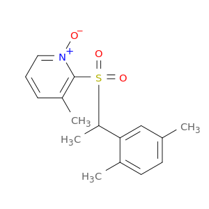 Pyridine, 2-[[1-(2,5-dimethylphenyl)ethyl]sulfonyl]-3-methyl-, 1-oxide