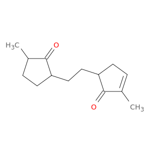 2-Cyclopenten-1-one, 2-methyl-5-[2-(3-methyl-2-oxocyclopentyl)ethyl]-