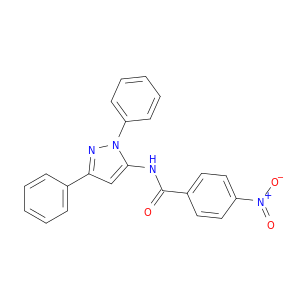 N-(1,3-二苯基-1H-吡唑-5-基)-4-硝基苯甲酰胺