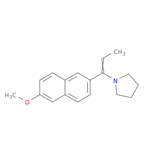 Pyrrolidine, 1-[1-(6-methoxy-2-naphthalenyl)-1-propenyl]-