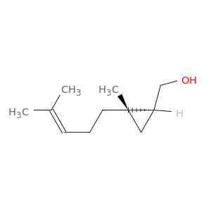 Cyclopropanemethanol, 2-methyl-2-(4-methyl-3-pentenyl)-, (1S,2S)-