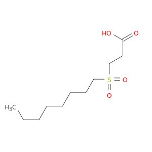 Propanoic acid, 3-(octylsulfonyl)-