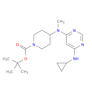 4-((6-(环丙基氨基)嘧啶-4-基)(甲基)氨基)哌啶-1-甲酸叔丁酯