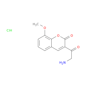 2H-1-Benzopyran-2-one, 3-(aminoacetyl)-8-methoxy-, hydrochloride
