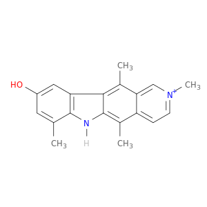 6H-Pyrido[4,3-b]carbazolium, 9-hydroxy-2,5,7,11-tetramethyl-