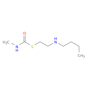 Carbamothioic acid, methyl-, S-[2-(butylamino)ethyl] ester