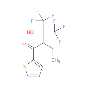 2-ethyl-4,4,4-trifluoro-3-hydroxy-1-(2-thienyl)-3-(trifluoromethyl)-1-butanone