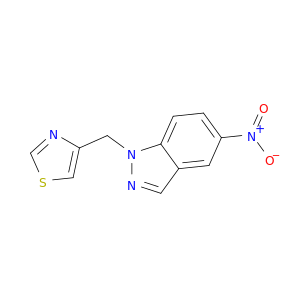1H-Indazole, 5-nitro-1-(4-thiazolylmethyl)-