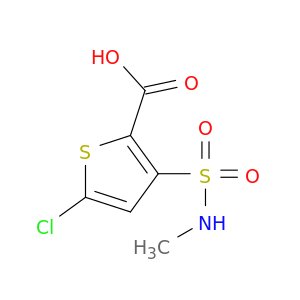 2-Thiophenecarboxylic acid, 5-chloro-3-[(methylamino)sulfonyl]-