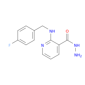 3-Pyridinecarboxylic acid, 2-[[(4-fluorophenyl)methyl]amino]-, hydrazide