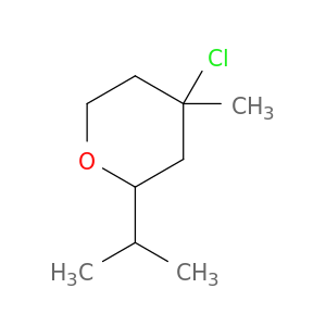 2H-Pyran, 4-chlorotetrahydro-4-methyl-2-(1-methylethyl)-