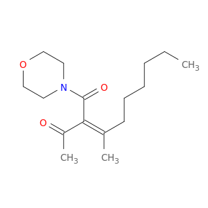 Morpholine, 4-[(2Z)-2-acetyl-3-methyl-1-oxo-2-nonenyl]-