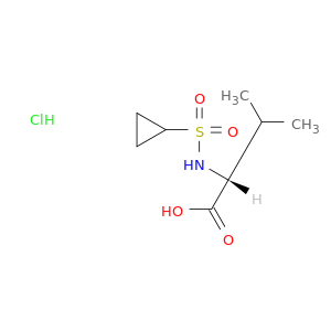 (2R)-2-Cyclopropanesulfonamido-3-methylbutanoic Acid Hydrochloride